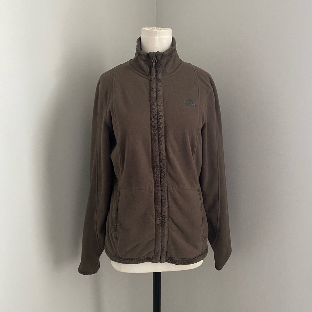 The North Face Womens Brown Fleece Full Zip Jacket